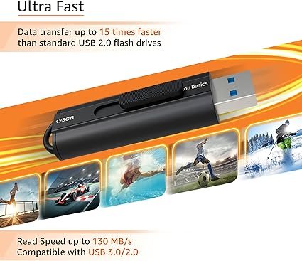 812EutxbR3L._AC_SX425_ Amazon Basics 128 GB, USB 3.1 Flash Drive - Gambar 4
