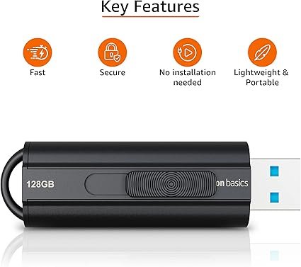 81505xwH-8L._AC_SX425_ Amazon Basics 128 GB, USB 3.1 Flash Drive